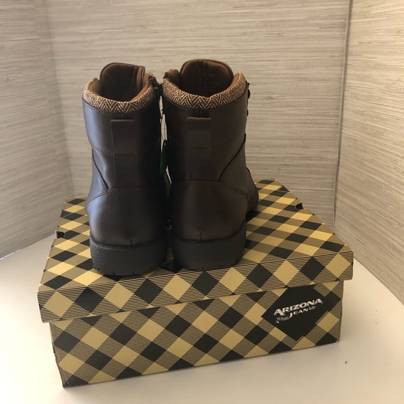 Men’s Arizona Jean Company Brown Lace Up Boots, size 9 - Picture 3 of 8